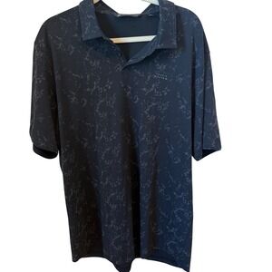 Travis Mathew XXL Polo Shirt Abstract Print Short Sleeve‎ Golf Mens